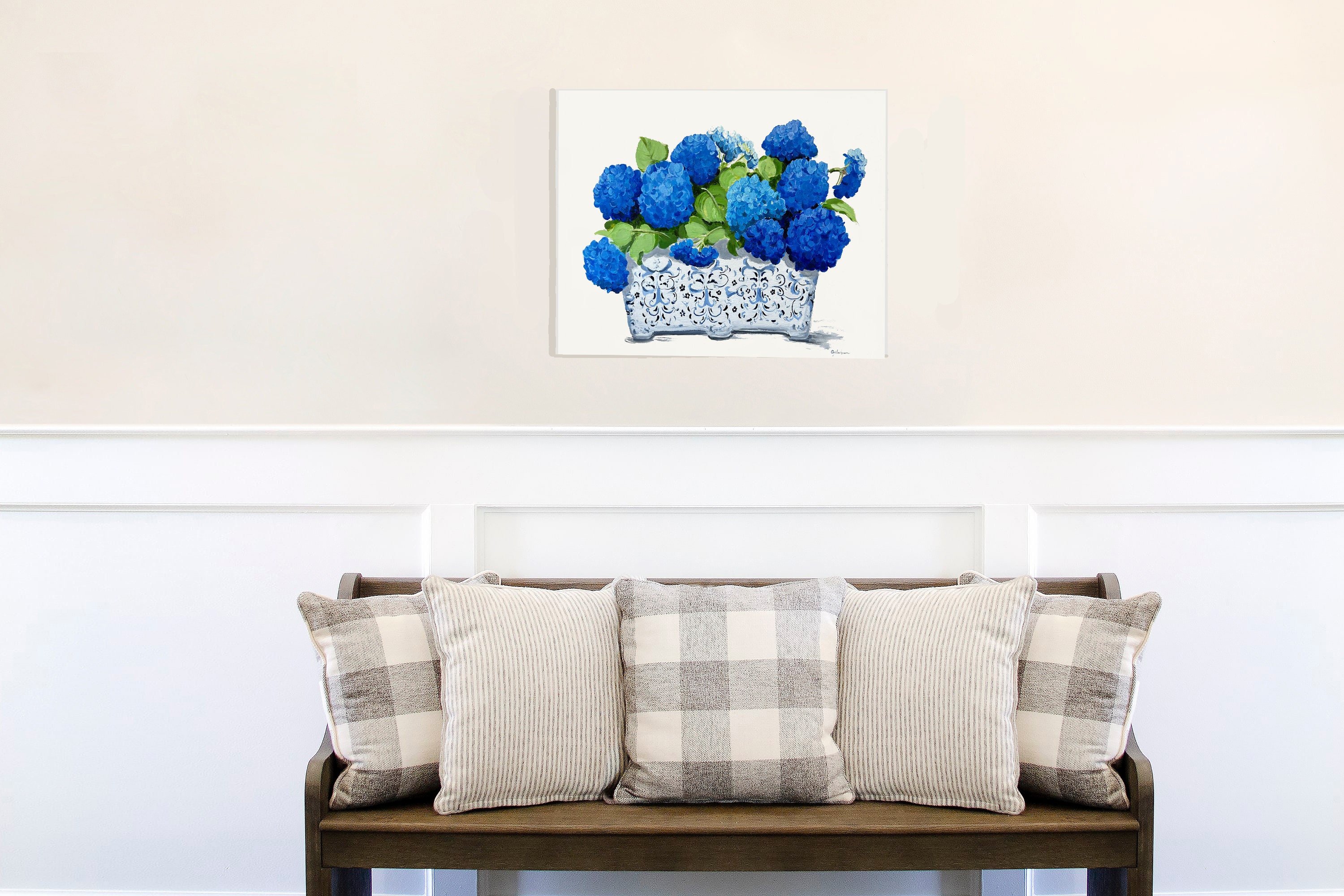 Wall Art, Hydrangea Print, Printable Art, Farmhouse Decor Living Room ...