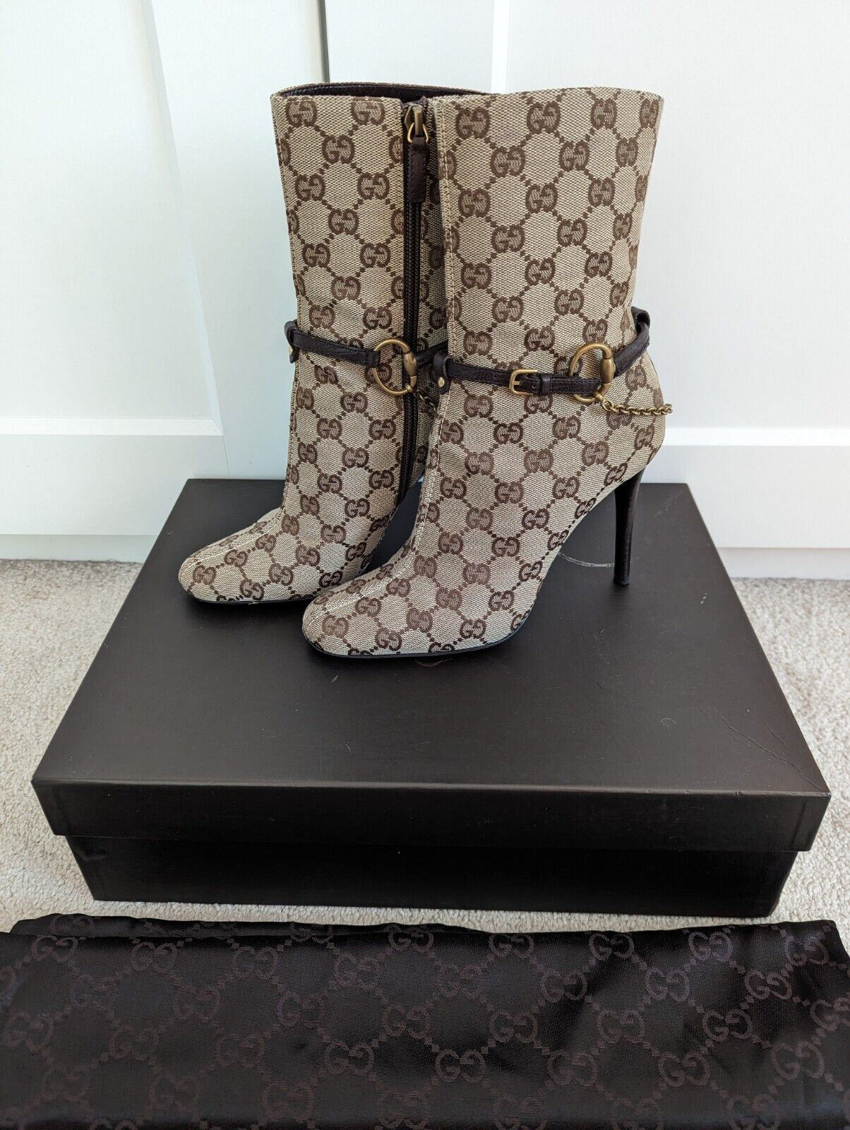 Pre-Order LV Designer Ugg Inspired Boots Black 12C