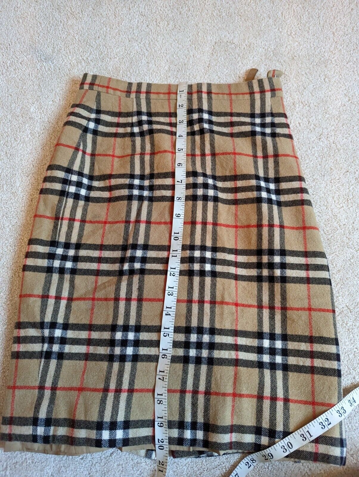 Burberry check online skirt womens