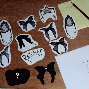 Ratchet Letter - Stickers - Personal Message - Transparant - 2 Mystery -  Batch 2