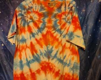 Tie Dyed Patriotic T Shirt (Size XL)