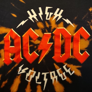 boohoo★ACDC HIGH VOLTAGE ライセンス プリント Tシャツ/送料込 HYBRID APPAREL - ACDC - Thunderstruck - Women's Short Sleeve