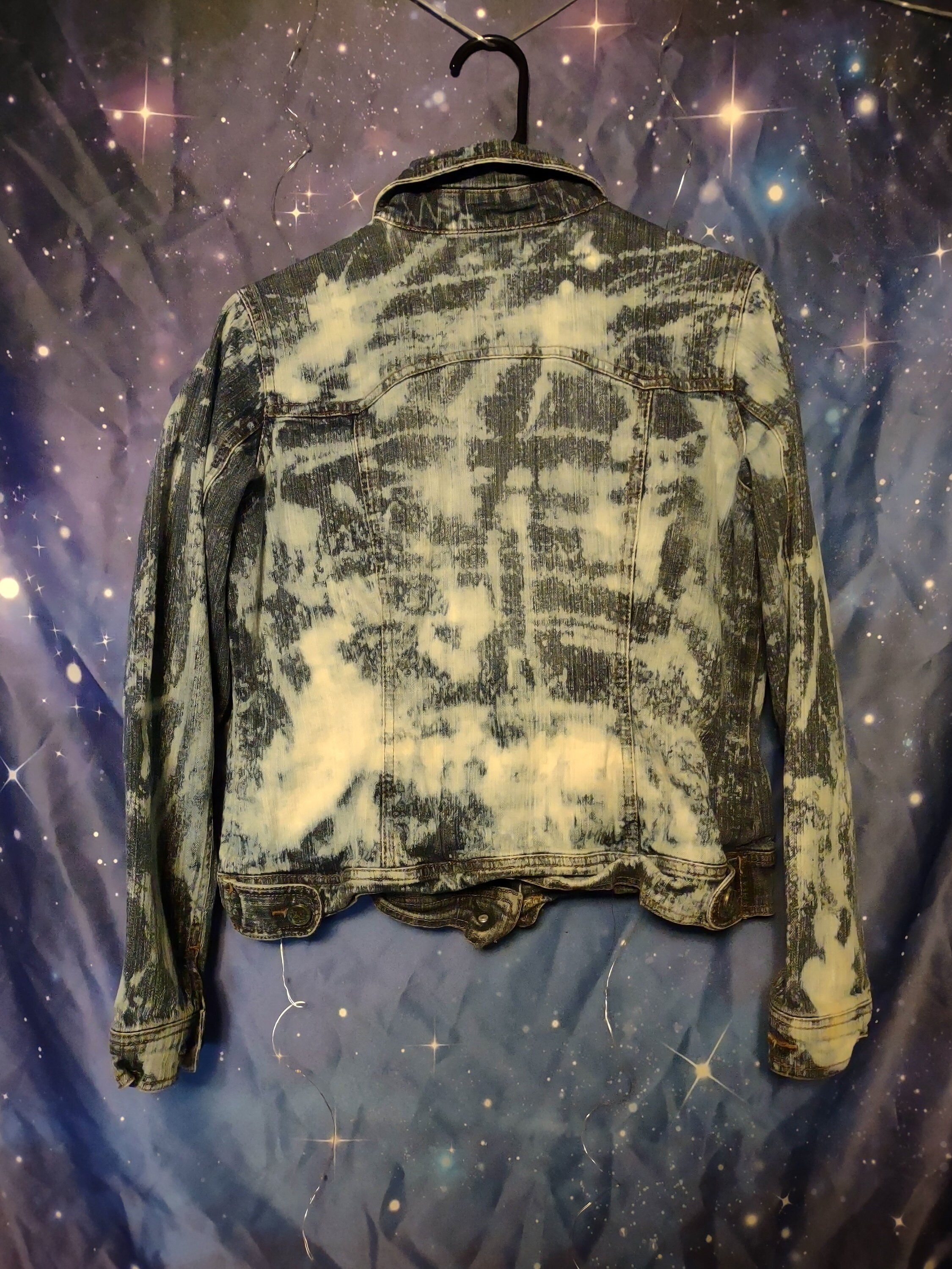 驚きの価格が実現！ Women's Bleach Etsy - Jacket Denim Dyed トップス
