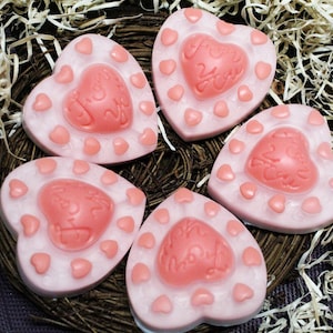Valentine&#39;s Day soap for you | 100% Natural | Sensitive skin | Homemade Soap | Handmade Soap | Vegan Soap | Fruity Soap | Heart soap.