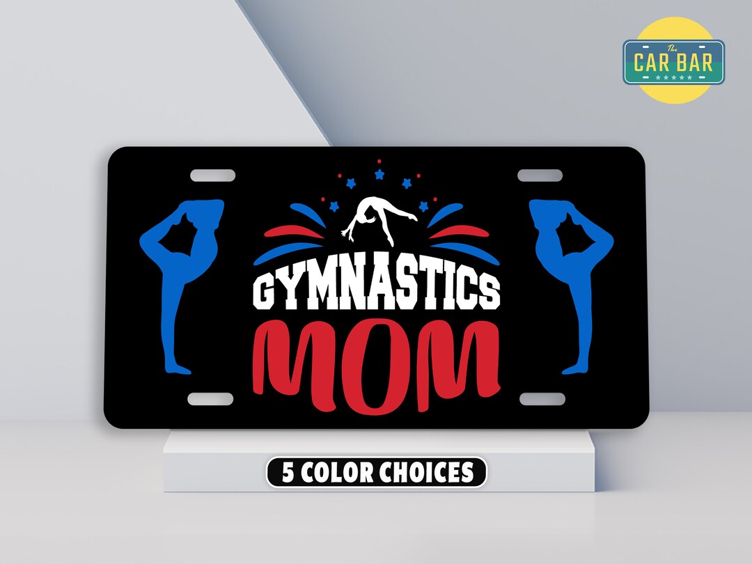 Gymnastics Front License Plate, Gymnastics Mom Gift, Gymnastics Car