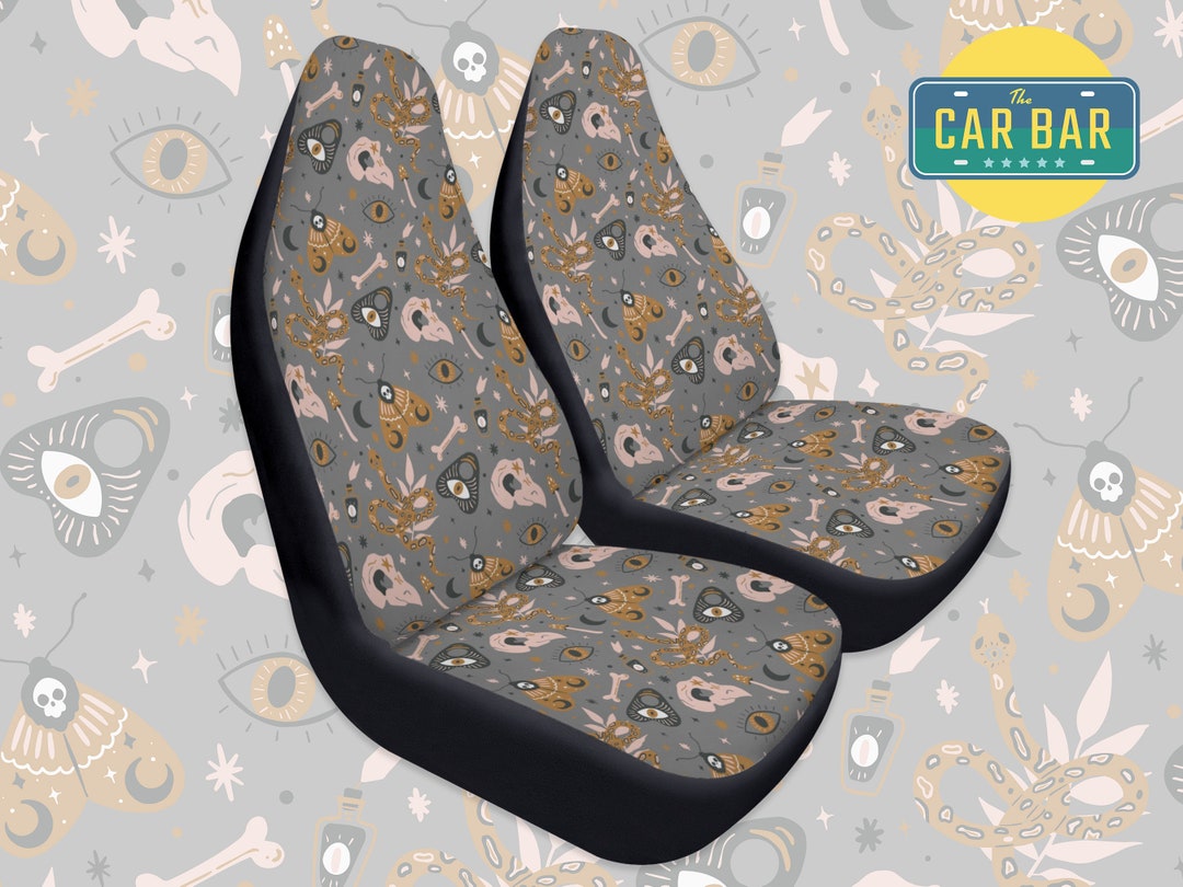 Witchy Car Seat Covers, Mystic Boho Car Accessories for Women, Gothic