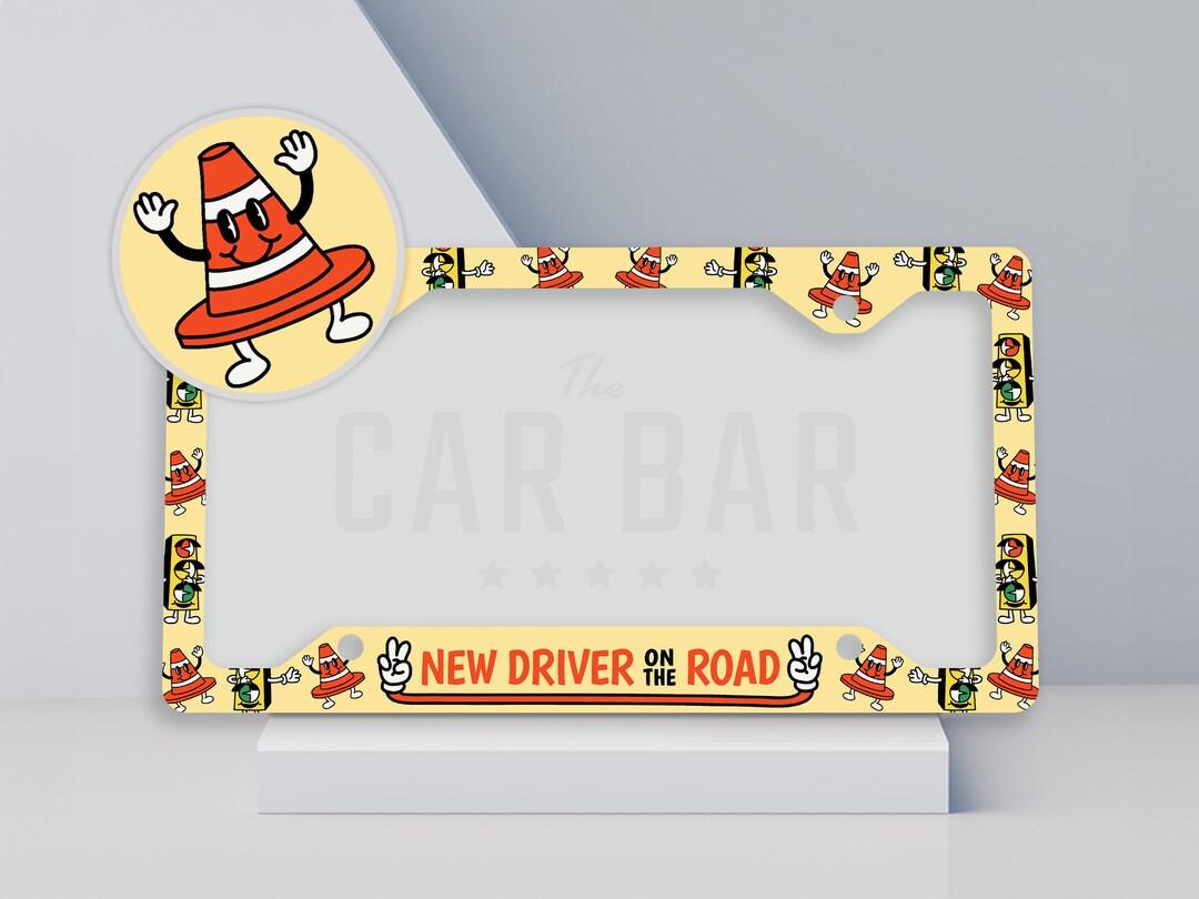 Student Driver License Plate Frame, New Driver Learner Plate Cover