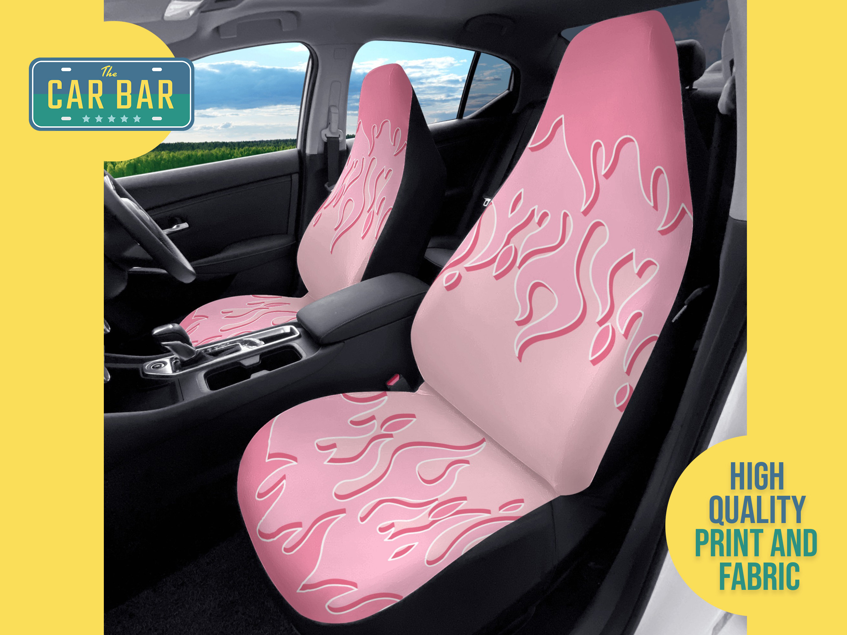 Campark Lovely Couple Car Interior Accessories for Women & Girls