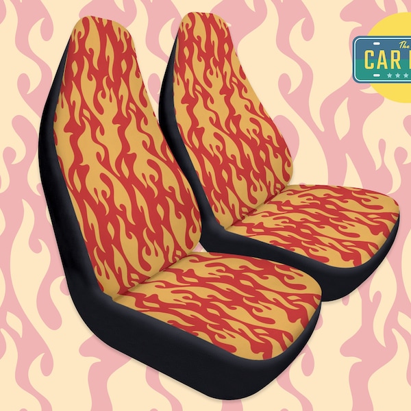Flames Seat Covers Etsy