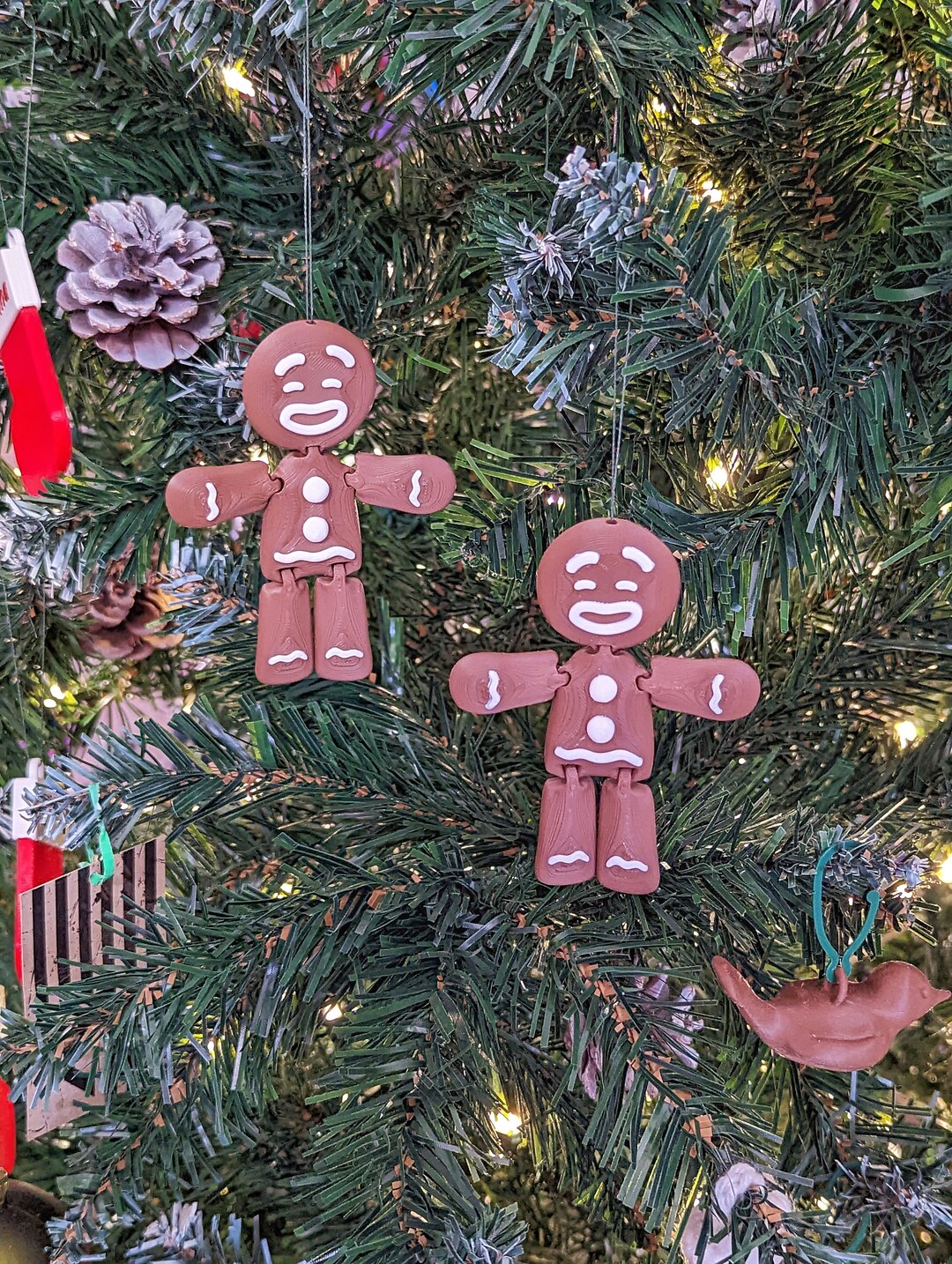 Flexi Gingerbread Man Ornament / Figure Etsy