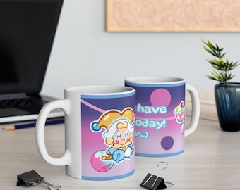 Ice Juggler Ceramic Mug, (11oz) | Cookie Run Inspired Cup