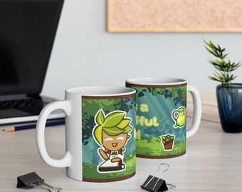 Herb Ceramic Mug, (11oz) | Cookie Run Inspired Cup