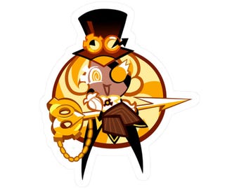 Kiss-Cut Cookie Run Themed Stickers - Timekeeper Cookie