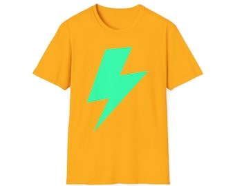 Lemon Cookie Themed Cyan Lightning Cosplay T-Shirt | Cookie Run Ovenbreak