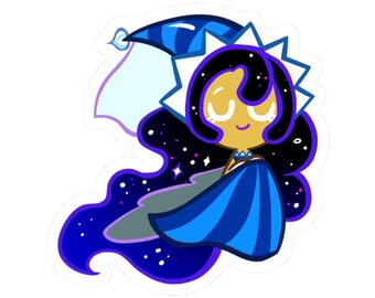 Kiss-Cut Cookie Run Themed Stickers - Moonlight Cookie