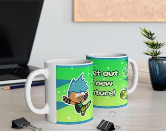 Dino-Sour Ceramic Mug, 11oz | Cookie Run Inspired Cup