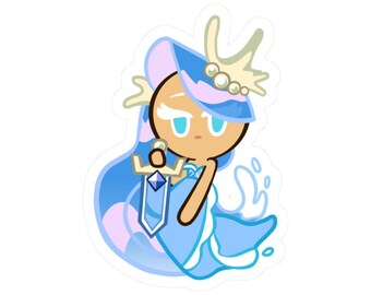 Kiss-Cut Cookie Run Themed Stickers - Sea Fairy Cookie