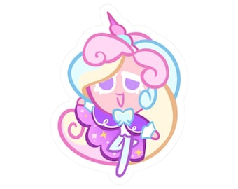 Kiss-Cut Cookie Run Themed Stickers - Cream Unicorn Cookie