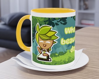 Taza de dos tonos con hierbas, 11 oz / Cookie Run