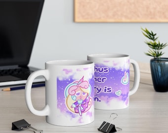 Cream Unicorn Ceramic Mug, (11oz) | Cookie Run Inspired Cup