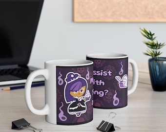 Blackberry Cookie Ceramic Mug, (11oz) | Cookie Run Inspired Cup