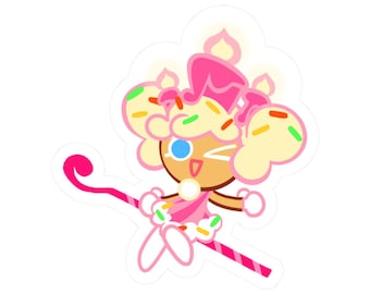 Kiss-Cut Cookie Run Themed Stickers - Birthday Cake Cookie