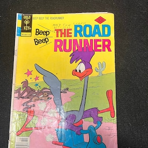 Vintage 1977 Gold Key Beep Beep The Road Runner No. 67, Gold Key, Warner Bros, Vintage Comic Book