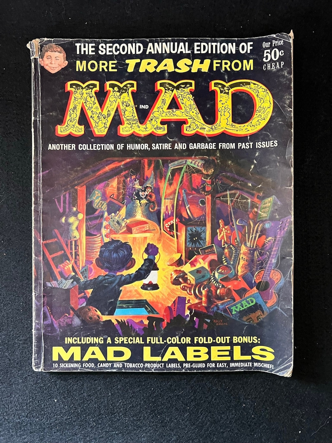 1959 More Trash From Mad 2nd Annual Magazine Has 1 Side Labels Insert ...