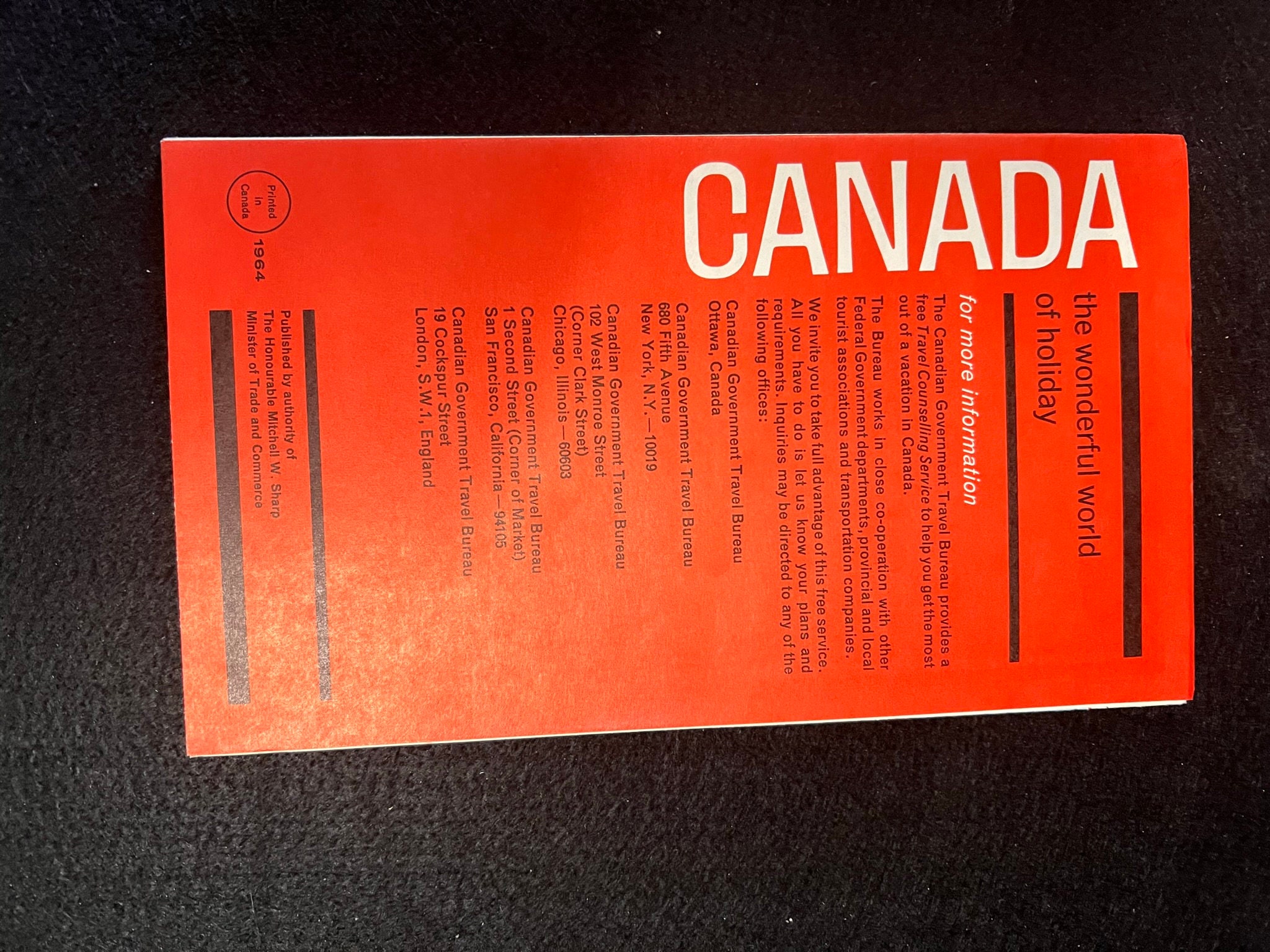 1964-canada-and-northern-us-road-map-travel-map-etsy
