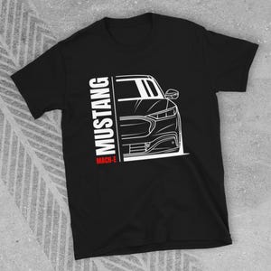 Front Mustang Mach-E Unisex T-Shirt // SUV Electric Mustang Gift