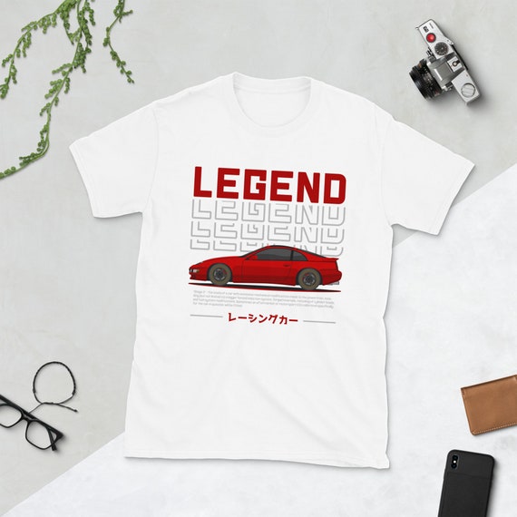 Red 300ZX Z32 White Unisex T-shirt // Jdm Racing Car