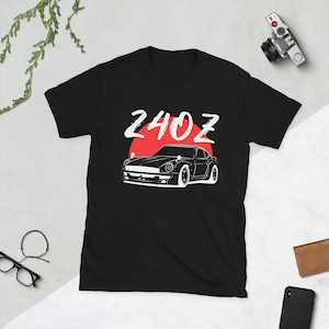 T-shirt unisex bianca JDM Fairlady 240Z // Jdm Classic S30Z, abbigliamento automobilistico per i fan JDM, regalo per gli appassionati di Fairlady Z