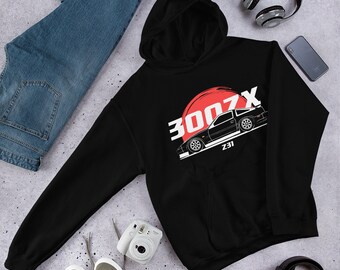 300ZX Z31 Turbo Unisex Hoodie // jdm Drift Car, Automotive Apparel for Car Guys, Gift for Fairlady Z Enthusiasts