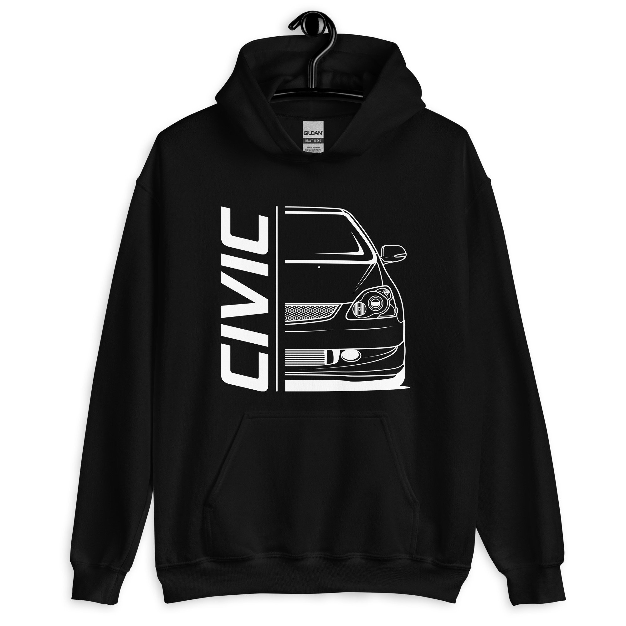 JDM Civic EP3 Type R Unisex Hoodie // Racecar, Automotive Apparel for