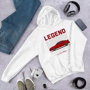 JDM Red GT Four Celica MK5 Unisex Hoodie // Rally Car, Automotive Apparel for Car Guys, Gift for racing Enthusiasts