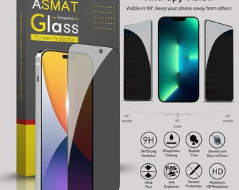 9H Privacy Tempered Glass Screen Protector For iPhone 14 13 12 11 Pro Max