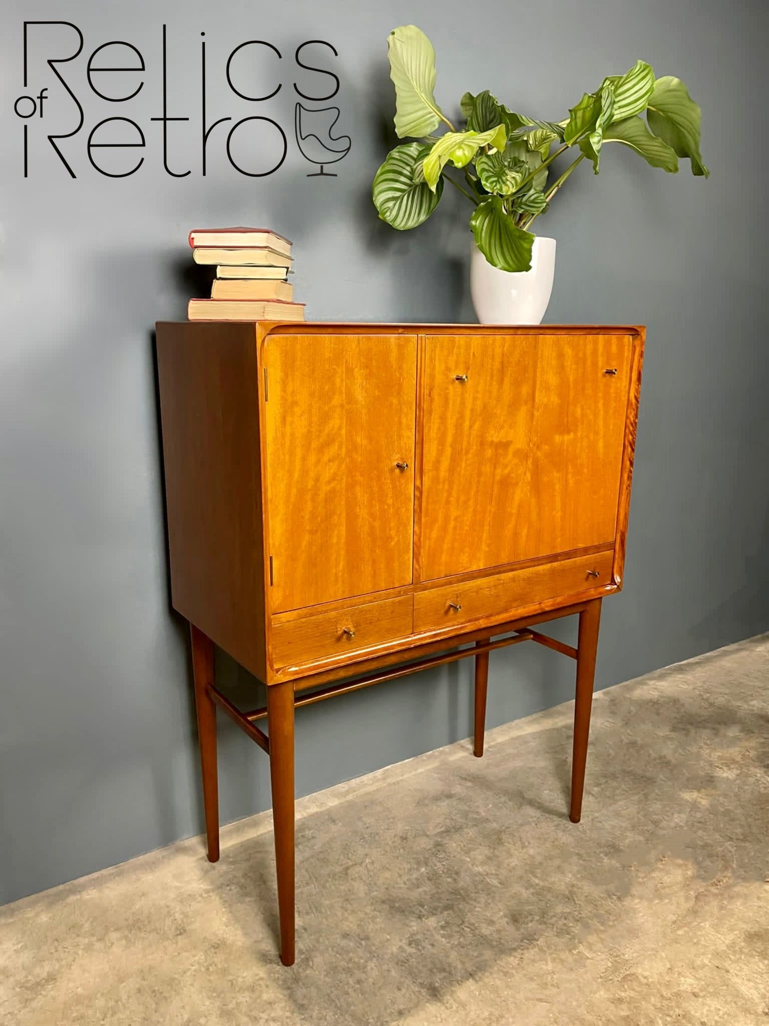 Vintage mid century bar cabinet hot sale