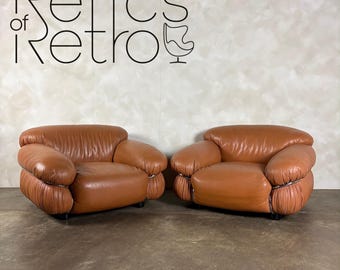 Sesann Cassina Armchair Gianfranco Frattini Italian Mid Century Vintage Retro MCM