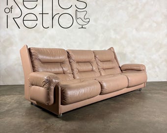 Mid Century G Plan Melissa Three Seater Sofa Leather Vintage Retro MCM