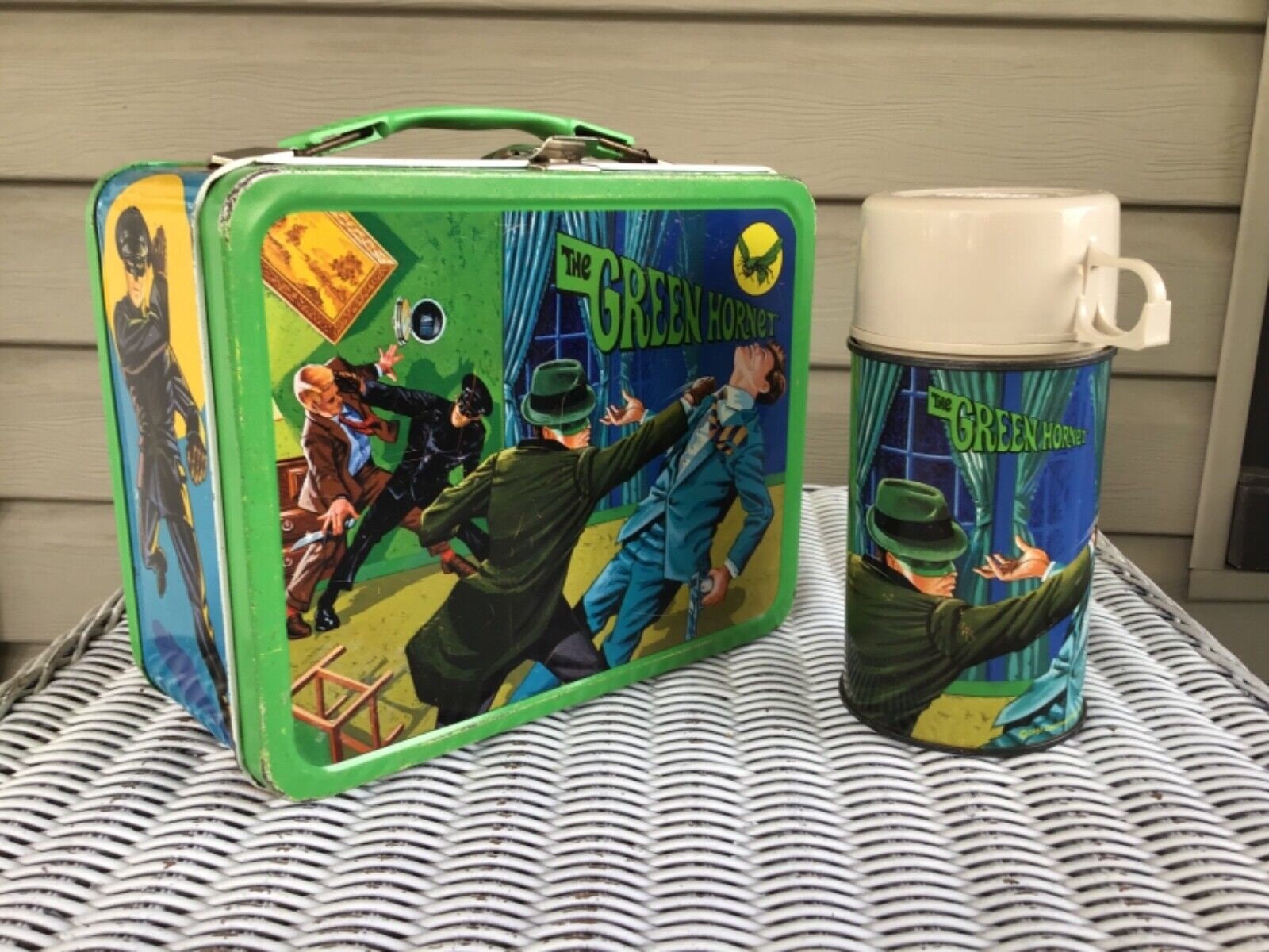 1967 Thermos The Green Hornet Lunch Box with Thermos (1A)