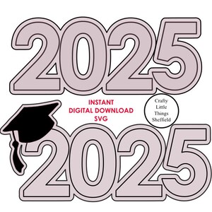 SVG 2025 Graduation Wooden sign Personalized Signature Board Class gift idea laser cut XTool Glowforge Cricuit lightburn instant download