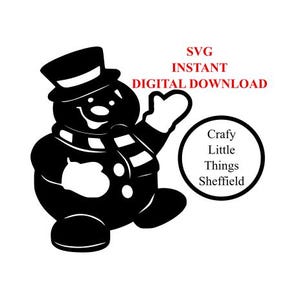 svg digital download Snowman Svg Silhouette Outline Logo Icon XTool Glowforge Cricuit lightburn instant