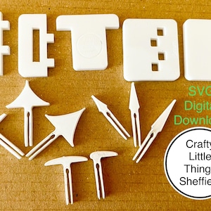 SVG digitaler Download Wabe Lasercutter Anti-flashback Tragegurte 2 Designs. Schneidbettheber Klemme Glowforge xTool zum Niederhalten