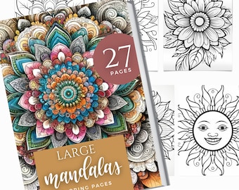 Stress Relief Patterns | Printable PDF Coloring Pages | Adult Coloring Book | Adult Coloring Pages | Mandala Coloring Book | Art Therapy