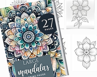 Stress Relief Patterns | Printable PDF Coloring Pages | Adult Coloring Book | Adult Coloring Pages | Mandala Coloring Book | Art Therapy