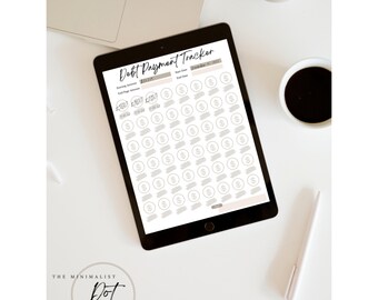 Debt Payment Tracker Template | Daily Habit Planner | Productivity Calendar Spreadsheet (Sand)