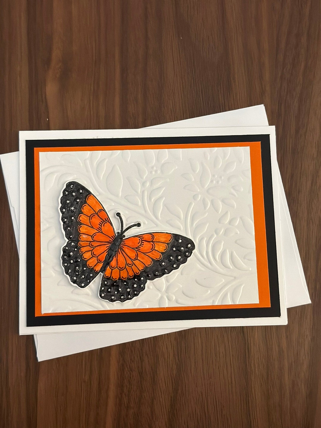 Monarch Butterfly Handmade Card Handcrafted Nature Card for Nature ...