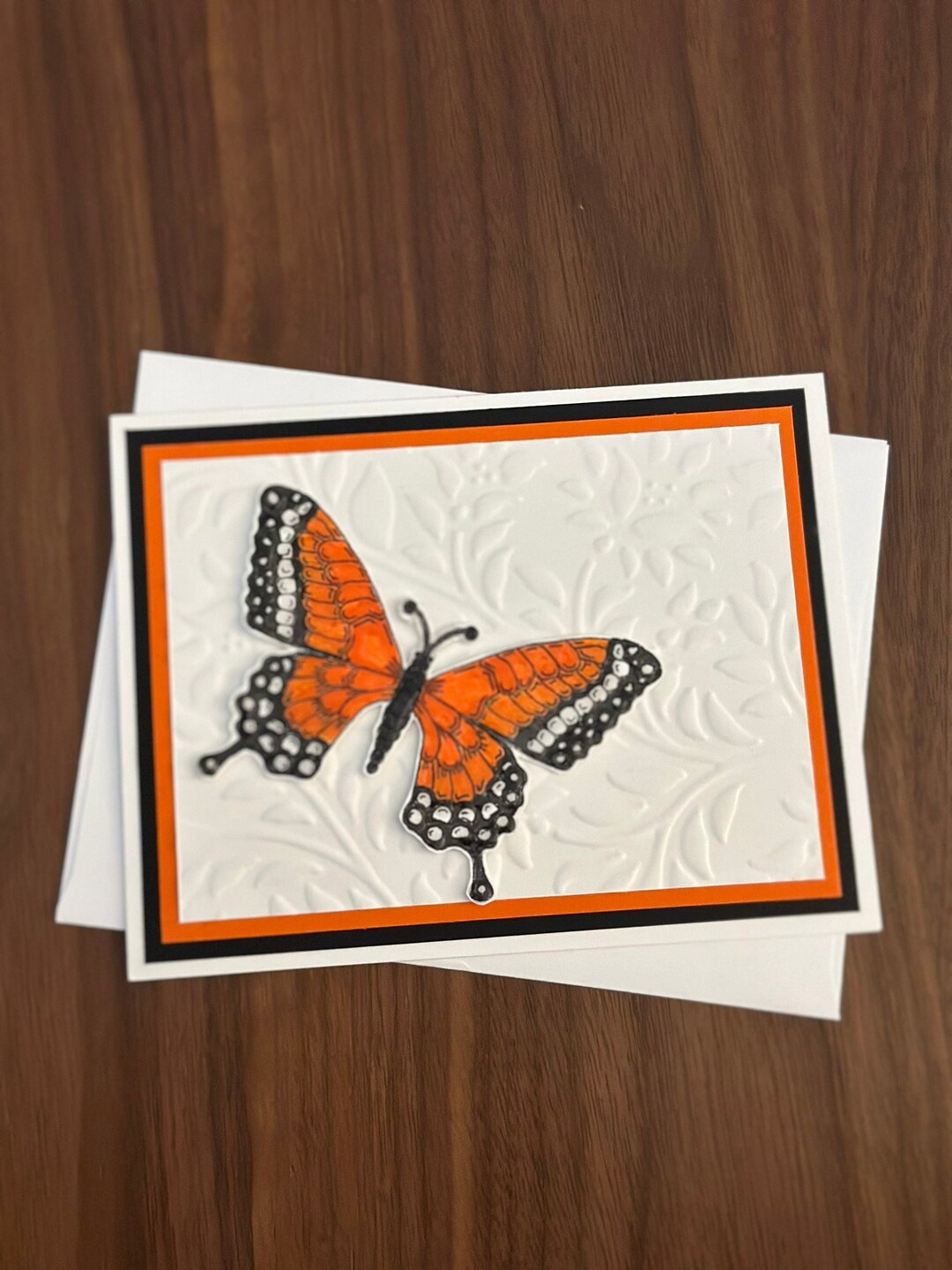 Monarch Butterfly Handmade Card Handcrafted Nature Card for Nature ...