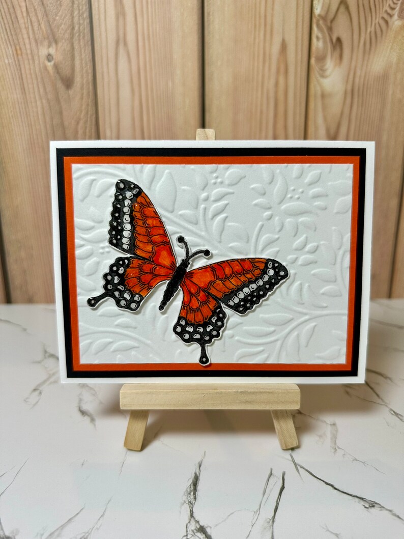 Monarch Butterfly Handmade Card | Blank Inside - Etsy