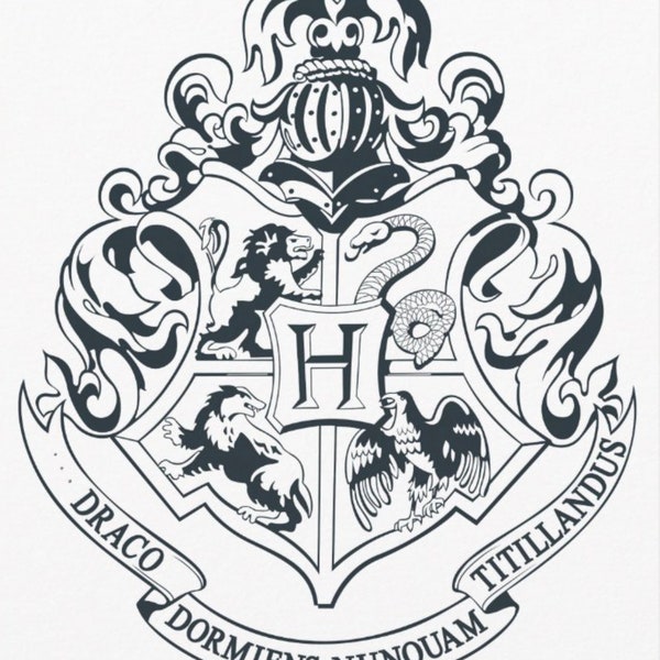 Hogwarts Wappen SVG Datei